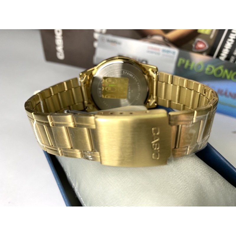Đồng hồ nam dây kim loại Casio chính hãng Anh Khuê MTP-V001G-9BUDF