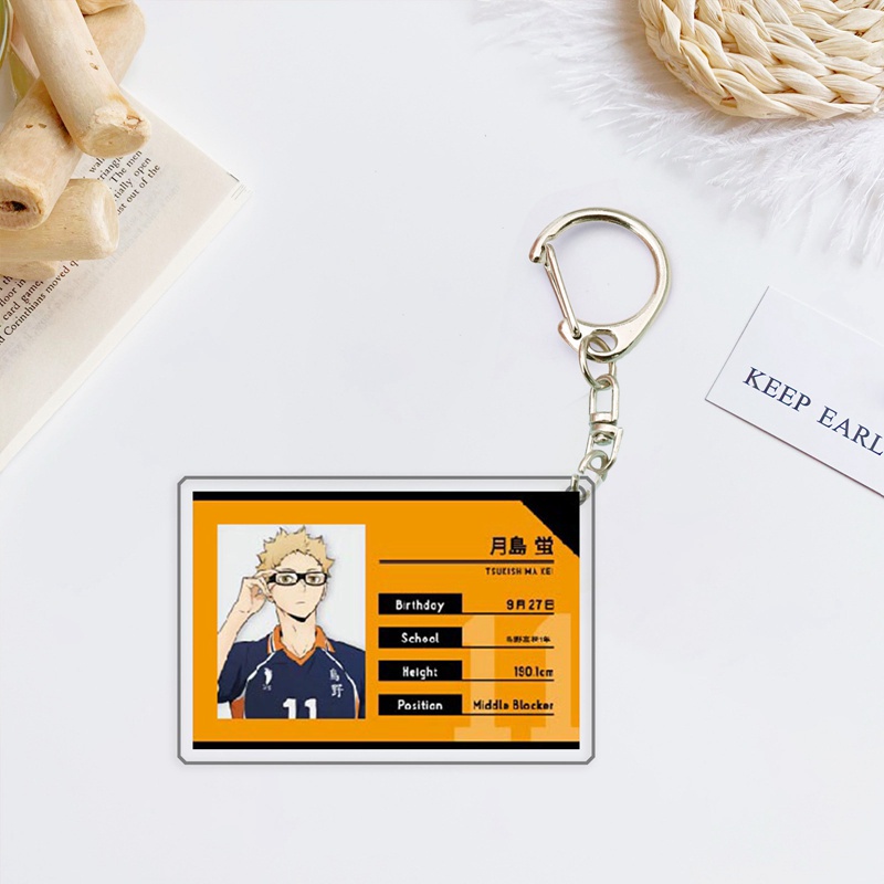 Móc khóa nhựa acrylic in hình anime Haikyuu Oikawa Shoyo Tooru Kozume Kenma