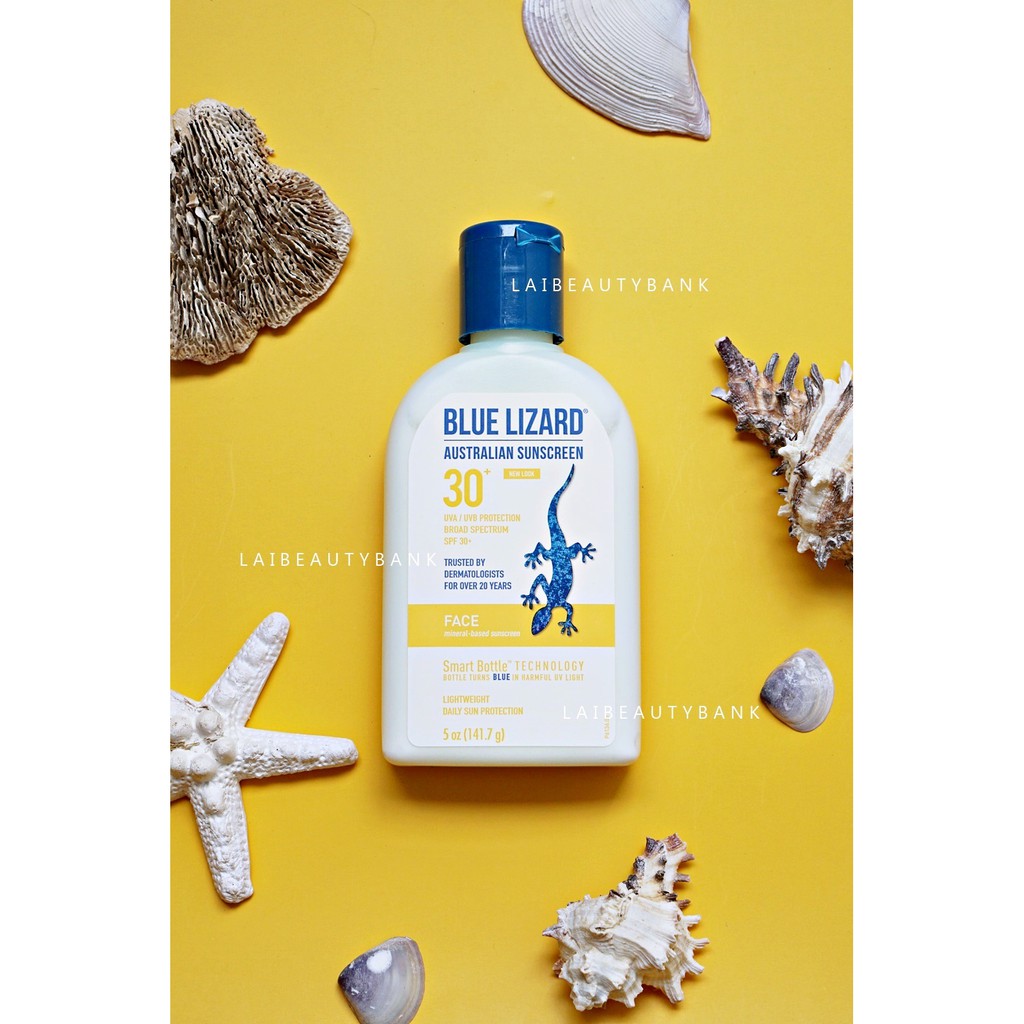 [141.7g DATE 2023] KCN vật lý lai hóa học Blue Lizard Australian Sunscreen Face SPF 30+