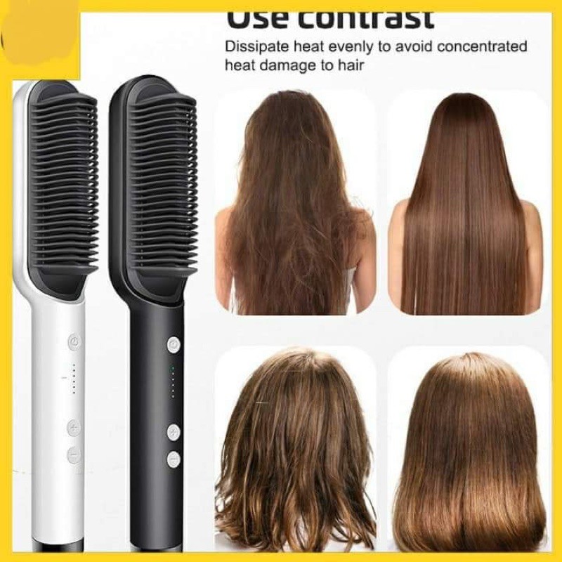 LƯỢC ĐIỆN TẠO KIỂU TÓC 4 in 1 ĐA NĂNG DƯỠNG TÓC BÓNG MƯỢT HAIR STRAIGHTENER Mã 04