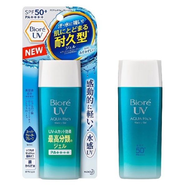 Kem Chống Nắng BIORE UV AQUA RICH WATERY GEL 90ML Cho Da Dầu, Da Hỗn Hợp