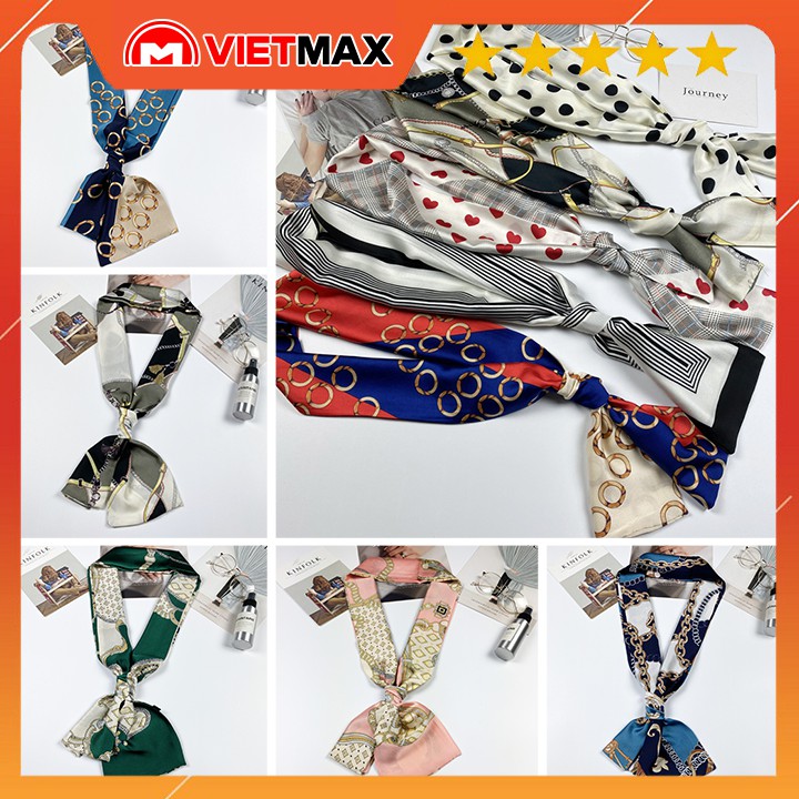 Khăn Bandana Lụa - Ruy Băng 145x15 cm Xinh Xắn Hàn Quốc