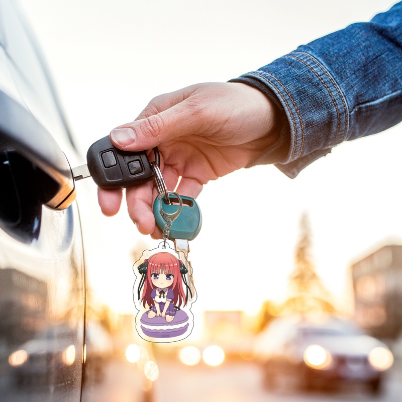 Tmdbyx Móc Khóa Đính Đá Quintuplets❉Móc Khóa Acrylic Quà Tặng