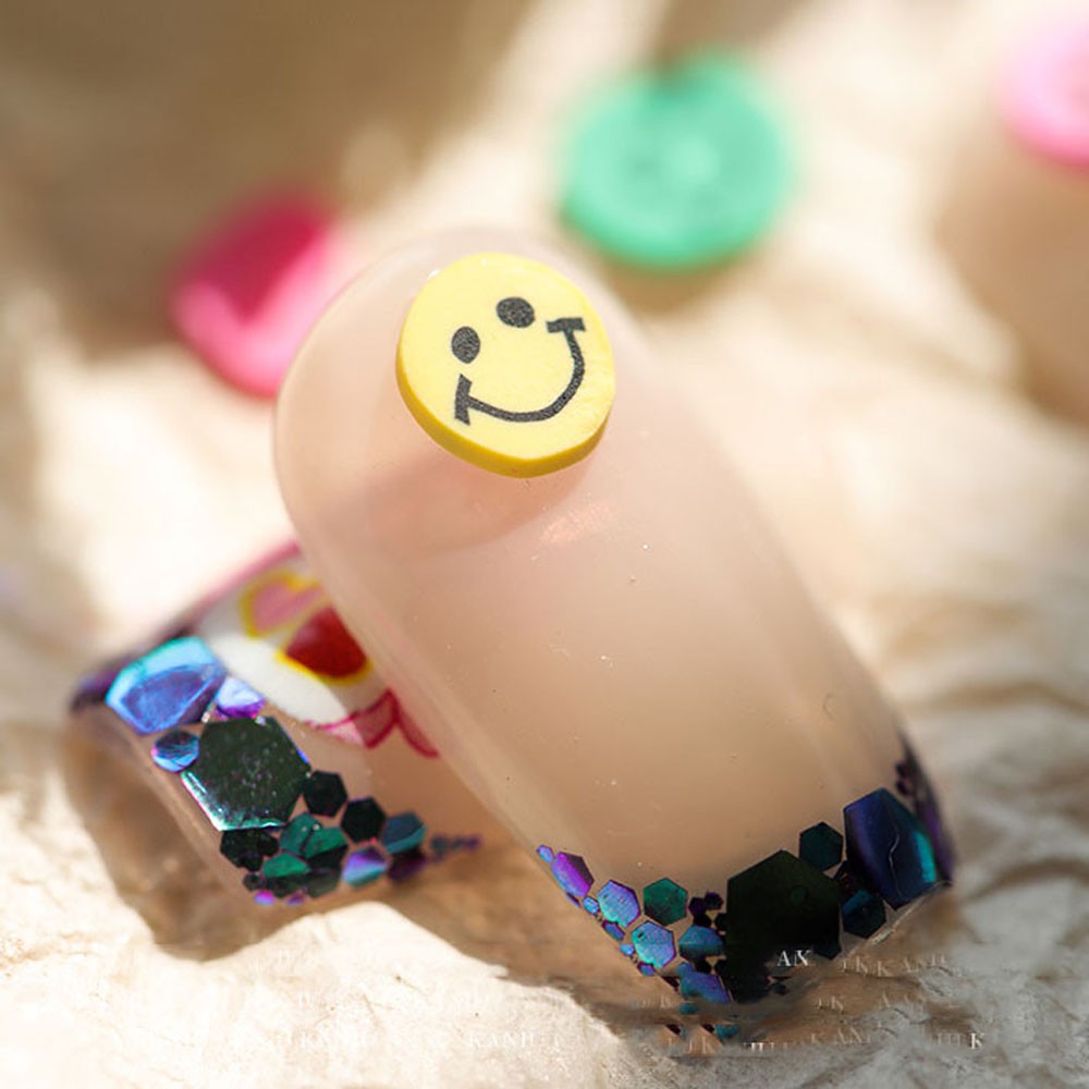 Hộp Phụ Kiện 3D Nhiều Màu Sắc Trang Trí Móng Tay Nghệ Thuật Dễ Thương
