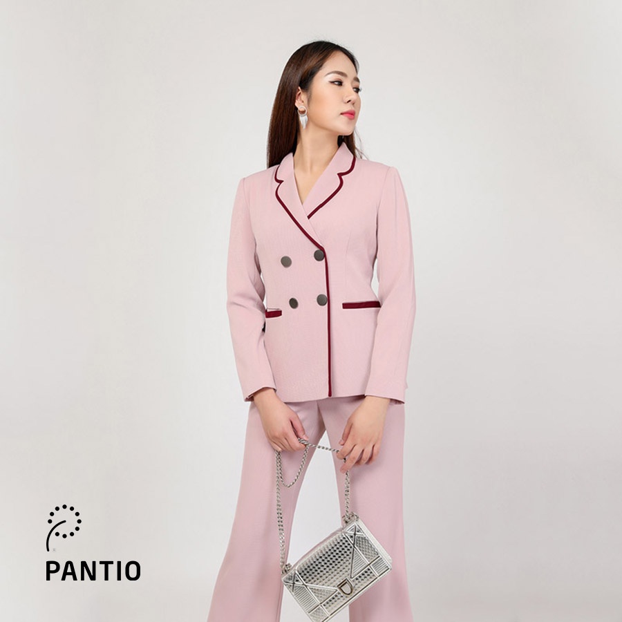 Áo vest nữ dáng suông nhẹ phối hai màu thời trang BAV92113 - PANTIO