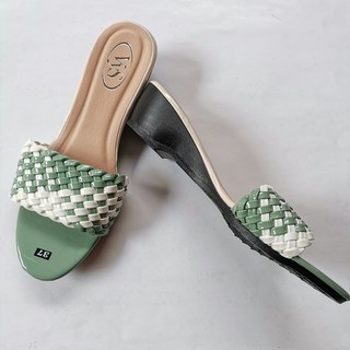 Dép cao gót 5 phân nữ đan lưới