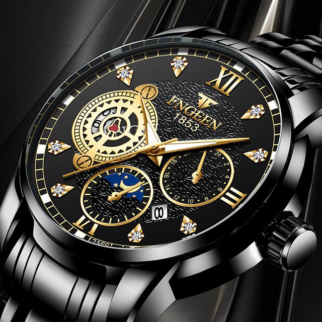 Đồng hồ nam chính hãng FNGEEN dây thép không thấm nước Đồng hồ nam chính hãng đẹp 2166 - Aka Mart | BigBuy360 - bigbuy360.vn