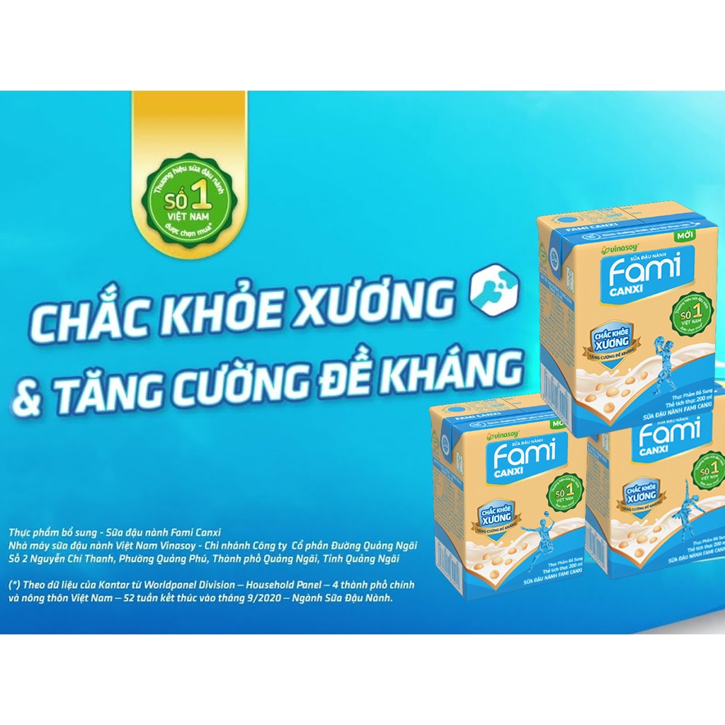 THÙNG 36 HỘP 200ML SỮA ĐẬU NÀNH FAMI