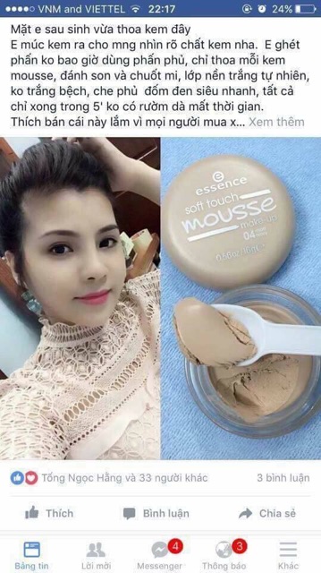 PHẤN TƯƠI ĐỨC MOUSSE ESSENCE NHẬP KHẨU CHÍNH HÃNG