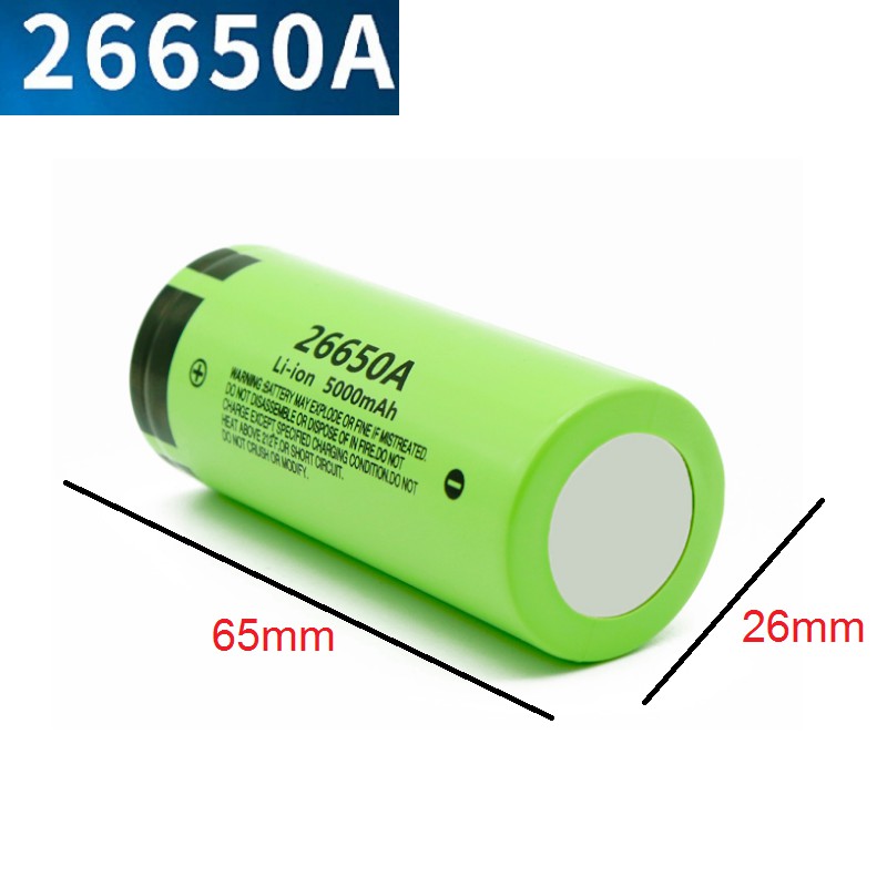 Cell pin 3.7v 26650 5000mah dùng cho sạc dự phòng và thiết bị cầm tay