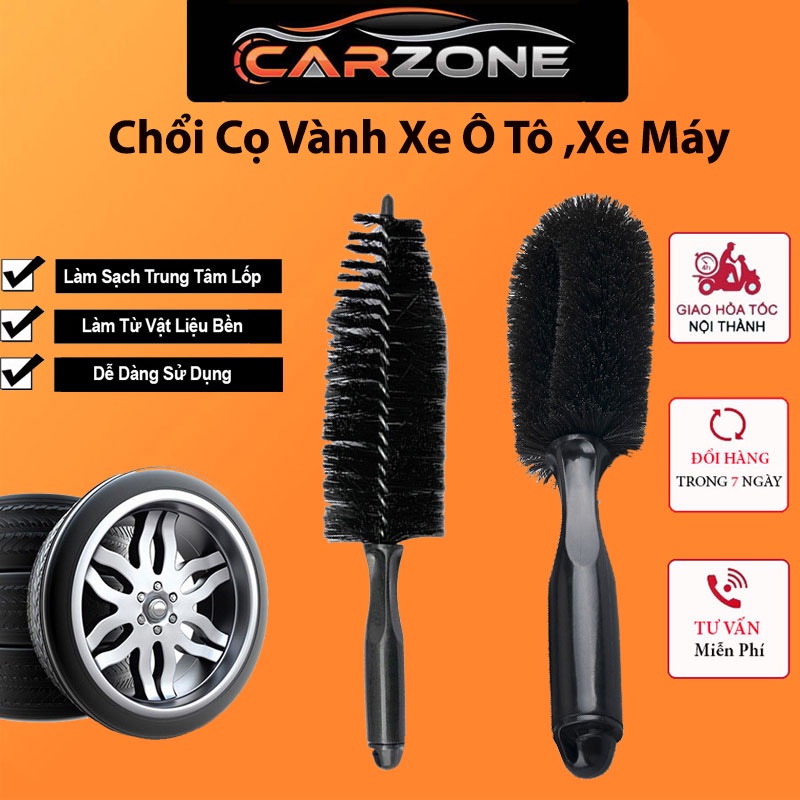 Bộ Chổi Cọ Rửa Vành,Vệ Sinh Lốp Xe Chuyên Dụng Loại Cao Cấp VER 3 CARZONE.TOP