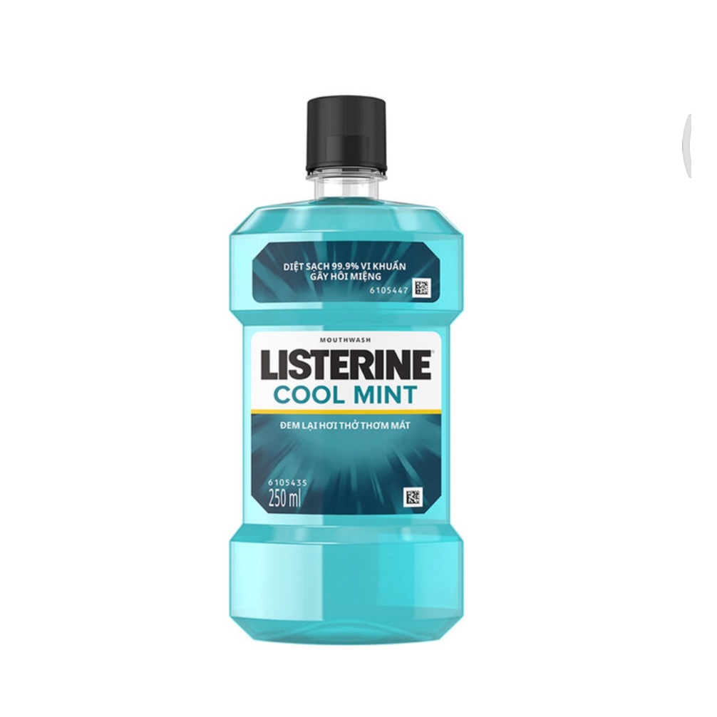 Nước súc miệng hơi thở thơm mát Listerine Cool Mint 250ml