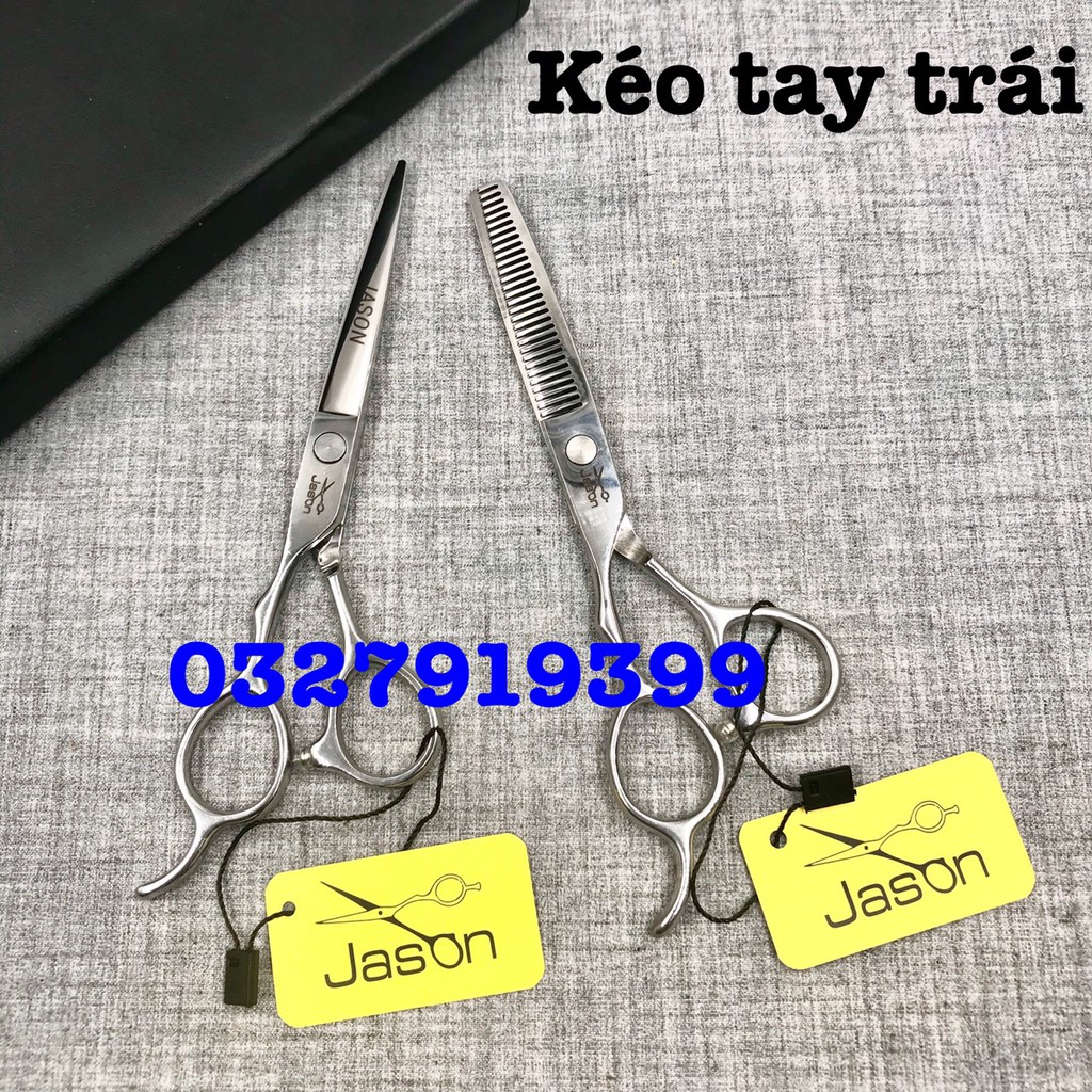 ✅Free Ship✅ Kéo cắt tỉa tóc tay trái JASON 6.0