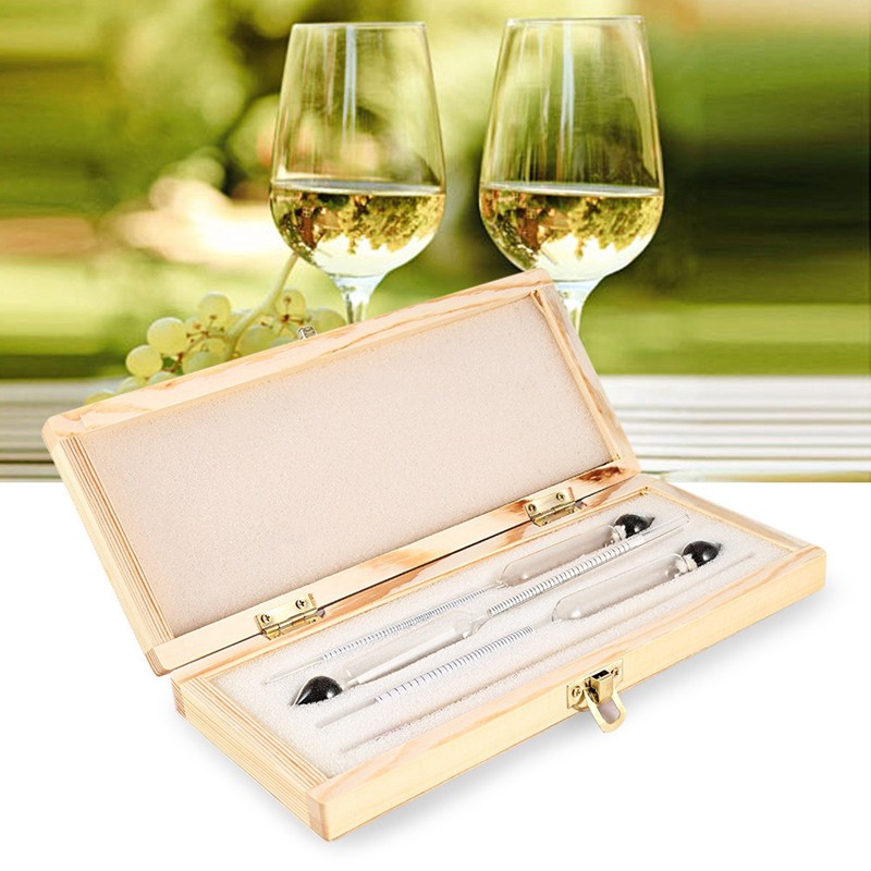 Máy đo tỷ trọng độ cồn chuyên nghiệp cho rượu Vodka Whisky có hộp nhựa