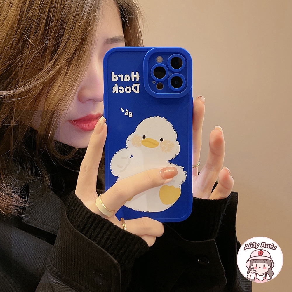 Ốp Điện Thoại TPU Mềm Chống Sốc In Hình Vịt Klein Hoạt Hình Cho IP 13 12 11 Pro Max XR 8 7 Plus
