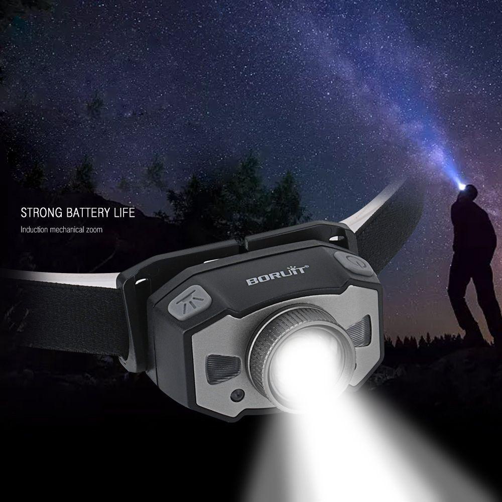 GOGOUP Đèn Pha LED Làm Việc Đeo Đầu Cảm Ứng Sạc USB