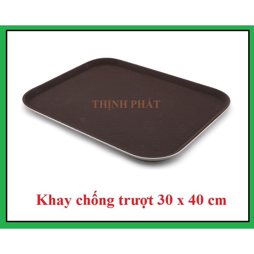 Khay chống trượt phục vụ nhà hàng,quán ăn - Mâm bưng bê cafe chống trượt cao cấp NHIỀU KÍCH CỠ