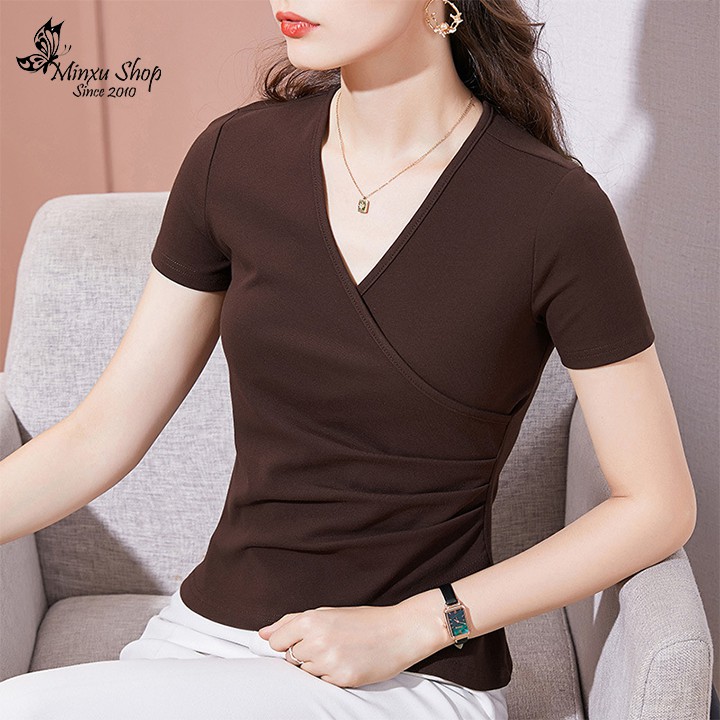ÁO PHÔNG NGẮN TAY MÙA HÈ HÀNG THIẾT KẾ QUẢNG CHÂU CAO CẤP ATK