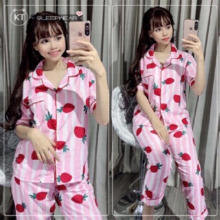 Bộ KATE THÁI TAY NGẮN QUẦN DÀI