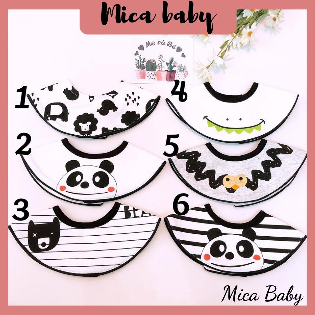 Yếm cổ tròn ăn dặm hình thú đáng yêu cho bé Mica baby