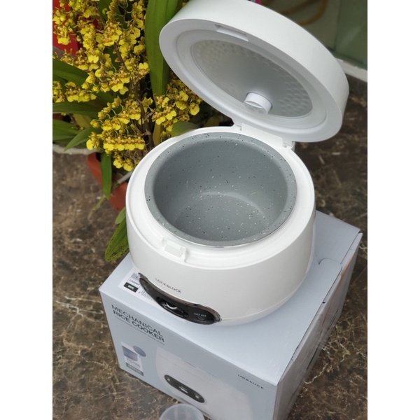 NỒI CƠM ĐIỆN LOCK&LOCK SIZE 0,8L RUỘT NHÔM PHỦ CHỐNG DÍNH CAO CẤP PHÙ HỢP VỚI GIA ĐÌNH NHỎ, SINH VIÊN