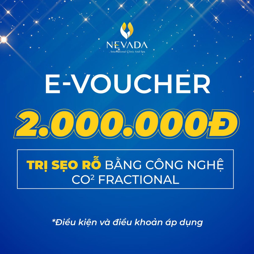 Hà Nội - Hồ Chí Minh [E-Voucher] Trị Sẹo Công Nghệ Cao Tại Thẩm Mỹ Viện Nevada