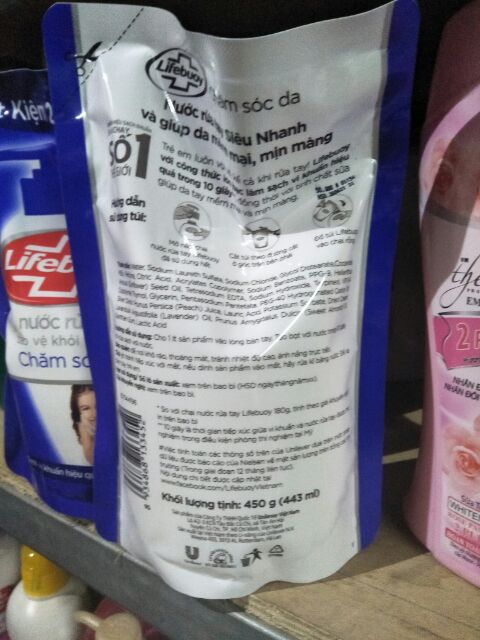 Lifebuoy nước rửa tay bảo vệ khỏi vi khuẩn chăm sóc da túi  400g.