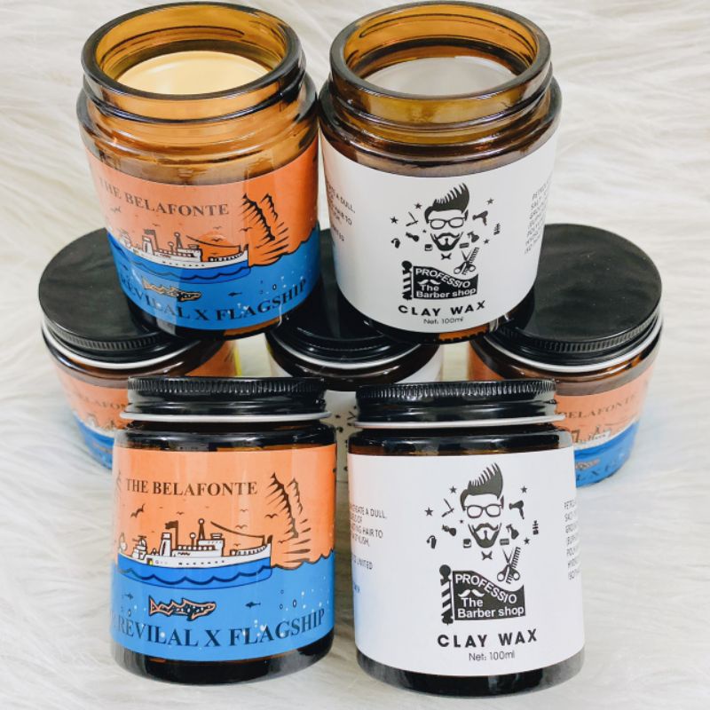 Sáp vuốt tóc nam nữ CLAY WAX - phiên bản barber, Sáp tạo kiểu THE BALAFONTE giữ nếp tốt