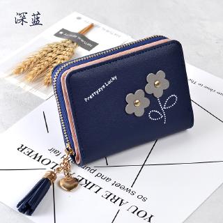 Beautiful Women's Fold-and-Button Wallet