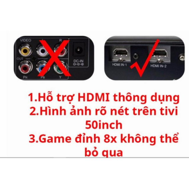 Máy điện tử 4 nút HDMI siêu nét cho tv lcd