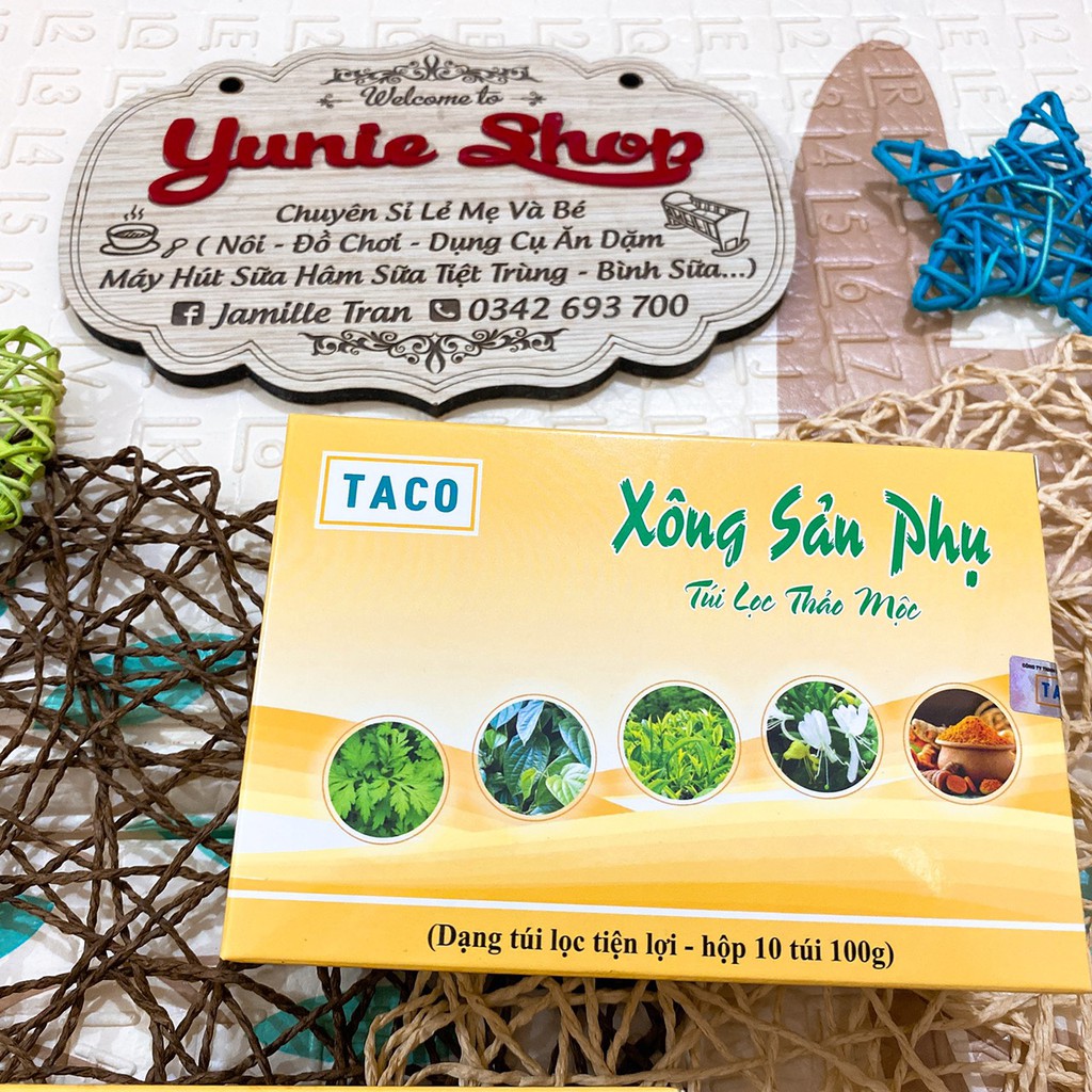 Xông sản phụ TACO - hộp 10 túi