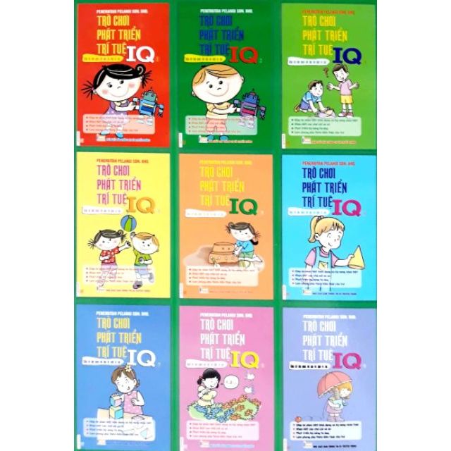 Sách Combo trọn bộ 9 quyển Trò Chơi Phát Triển Trí Tuệ IQ