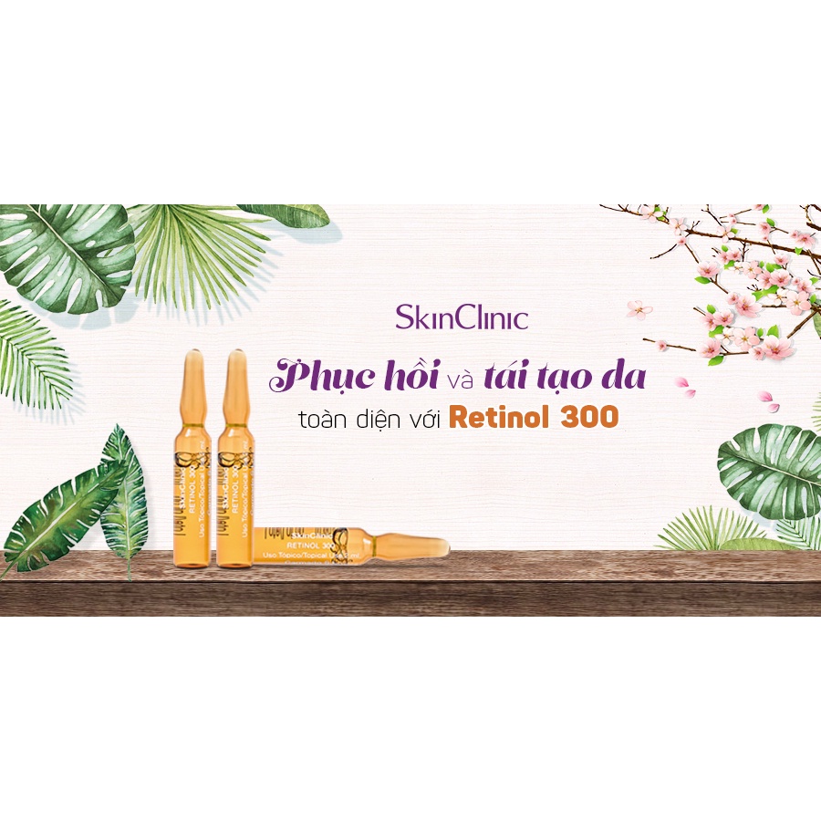 SkinClinic Retinol 300 – Tinh chất phục hồi và tái tạo da toàn diện – 2ml x 10 lọ