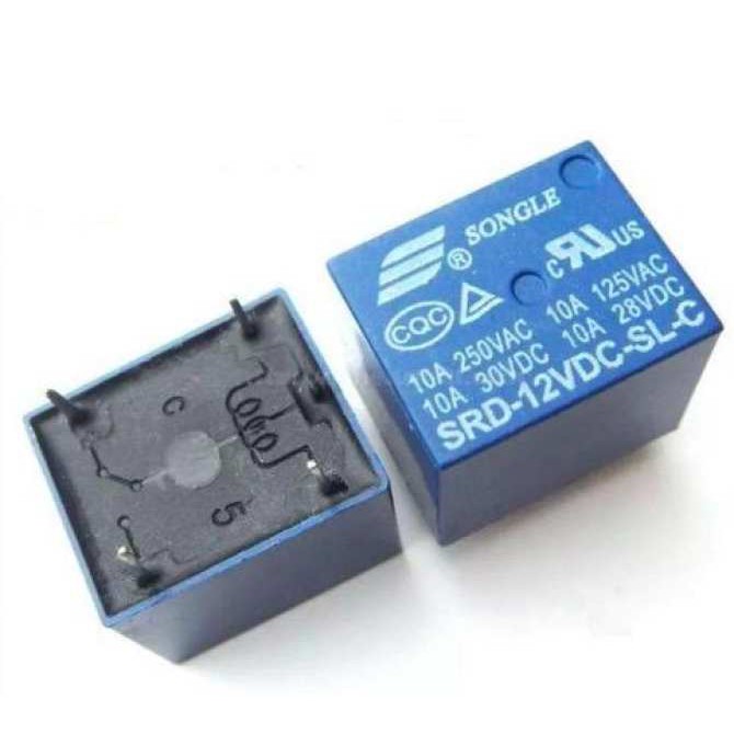 Relay, rơ le 5 chân 10a, relay 5 chân 10a [chính hãng], Relay 5V10A 5 Chân, Relay 12V10A 5 Chân,Relay 24V10A 5 Chân