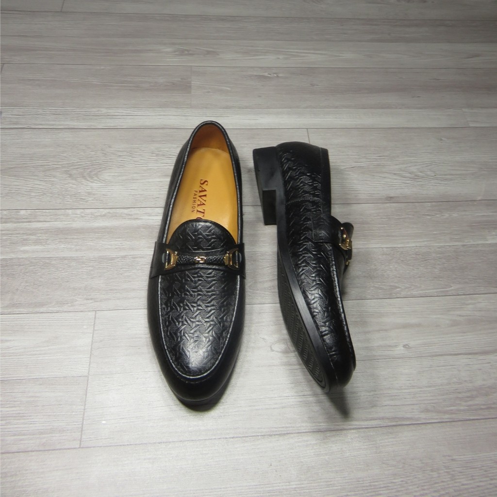 Giày Nam💘Giày Lười Nam Chất Liệu Da Bò Dập Vân Cá Sấu Bảo Hành 12 Tháng MS103 | BigBuy360 - bigbuy360.vn