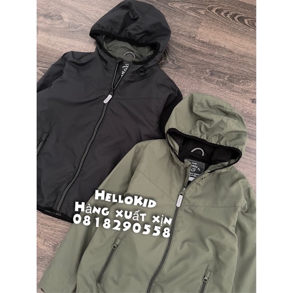 A380 - Áo gió GG Uk màu đơn giản bé trai