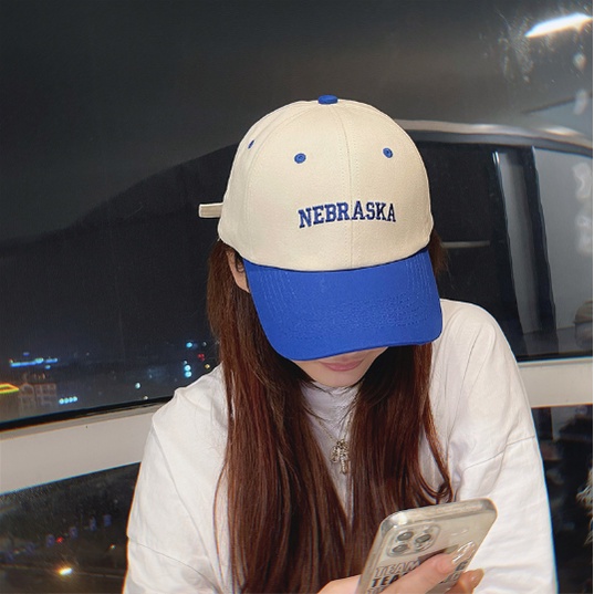 [Mã FAMARAL1 giảm 10K đơn 50K]Mũ lưỡi trai thể thao ullzang vải cotton pha màu thời trang cá tính mới