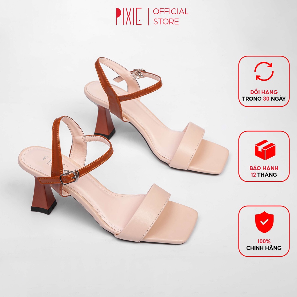 Giày Sandal Cao Gót 7cm Phối màu X958 Pixie