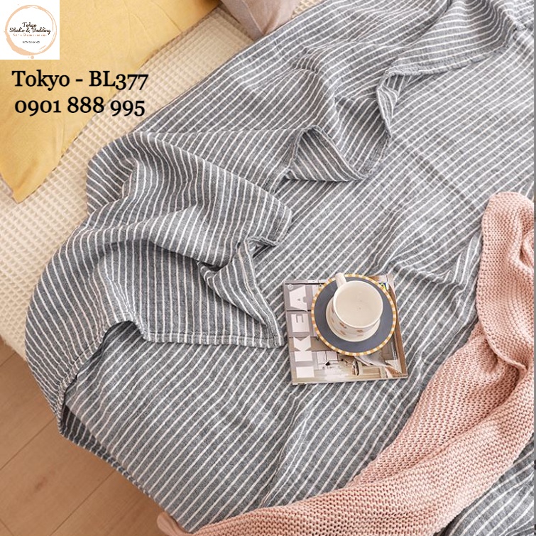 [SALE] SO 42_Chăn Hè Xô Organic Cotton Dòng Phổ thông/Basic 3 lớp