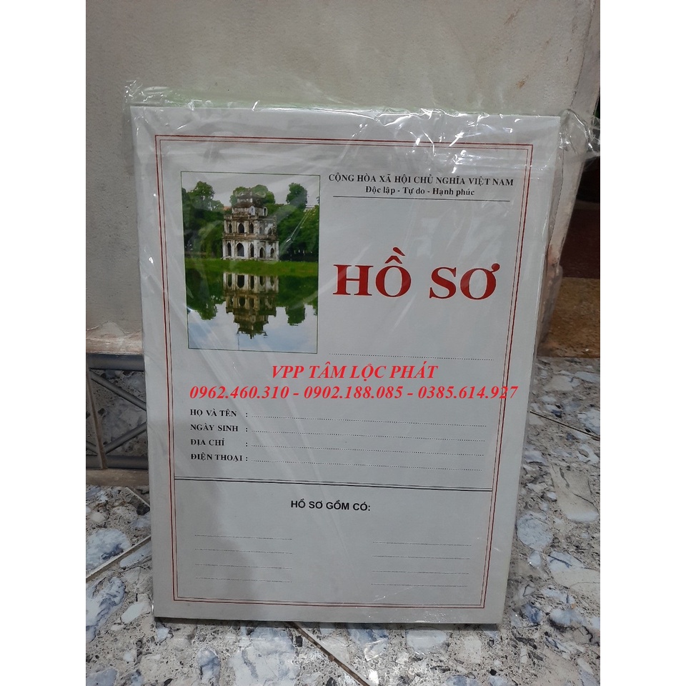 50 TÚI HỒ SƠ XIN VIỆC CÓ RUỘT (LOẠI CAO CẤP - ĐỊNH LƯỢNG 250gsm)