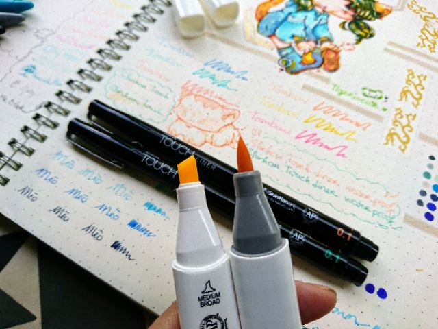 Bút của hãng Shinhan Touch marker và Shinhan liner