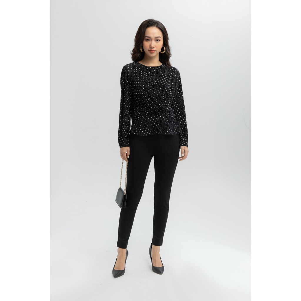 Quần Skinny nữ đính phụ kiện kim loại IVY moda MS 22C6001