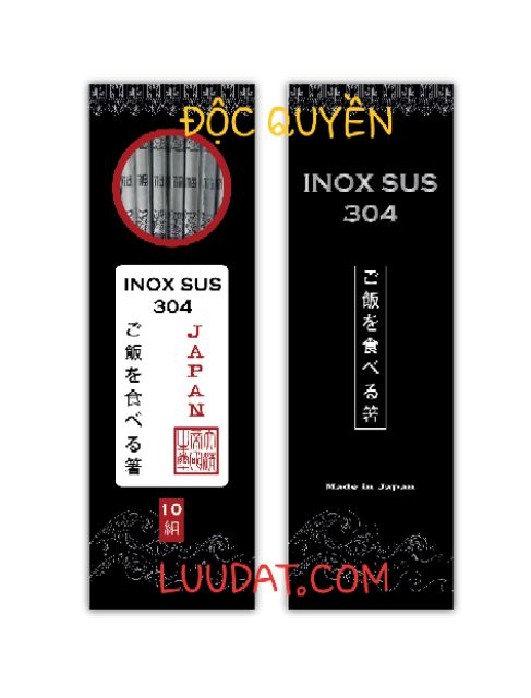 Đũa ăn cơm inox 304 siêu bền 10 đôi