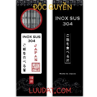 Đũa ăn cơm inox 304 siêu bền 10 đôi