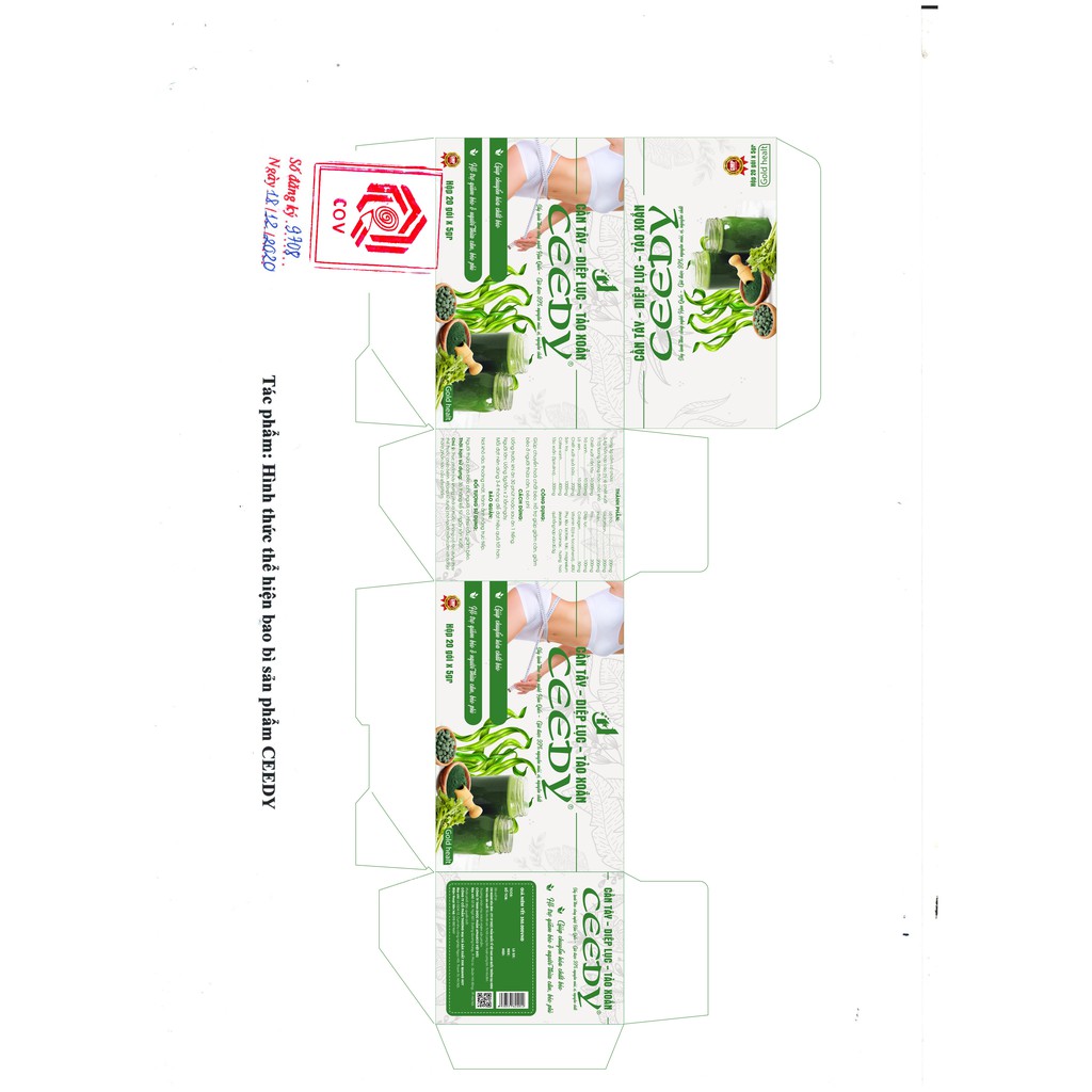 CẦN TÂY - DIỆP LỤC - TẢO XOẮN - CEEDY - KHÔNG HIỆU QUẢ HOÀN TIỀN (HỘP 20 GÓI) | BigBuy360 - bigbuy360.vn