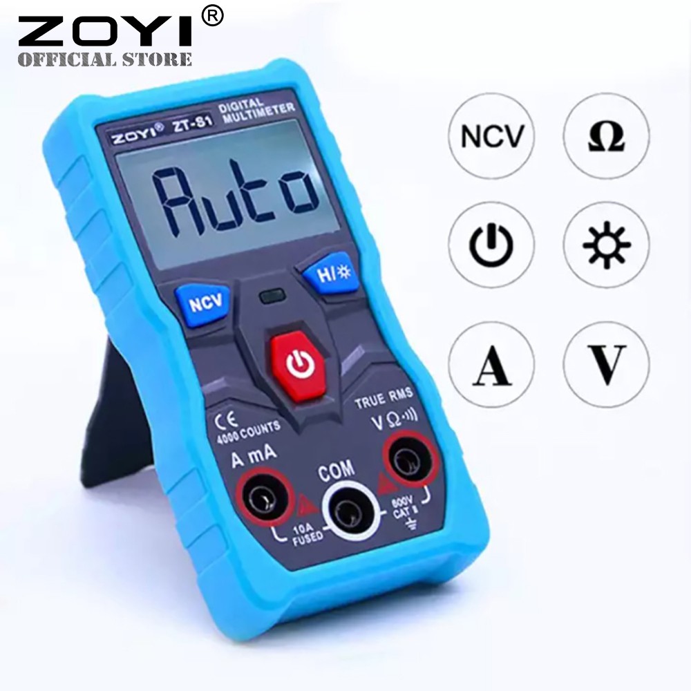 Đồng Hồ Đo Điện Zoyi Zt-S1 Đo Điện Vạn Năng Tự Động - Hàng Chính Hãng - Bảo Hành 12 Tháng