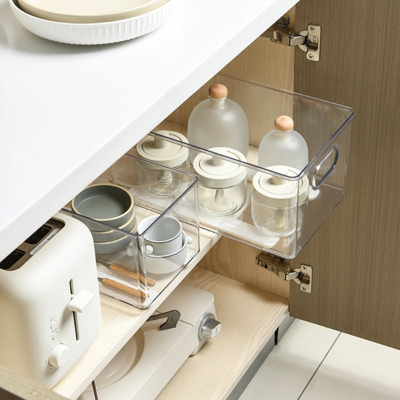 Set 2 Đường Ray Trượt Thu Gọn Không Gây Tiếng Ồn Cho Nhà Bếp / Phòng Ngủ