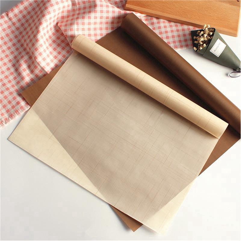 Thảm giấy teflon ép nhiệt dùng để nướng bánh macaron/BBQ không dính có thể tái sử dụng