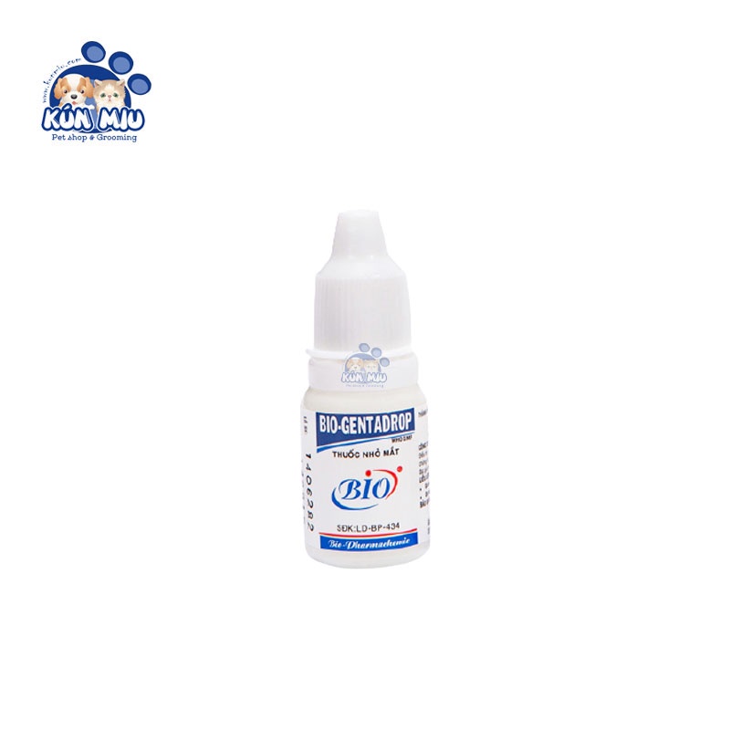 Dung Dịch Nhỏ Mắt Cho Chó Mèo Bio Genta Drop 10ml
