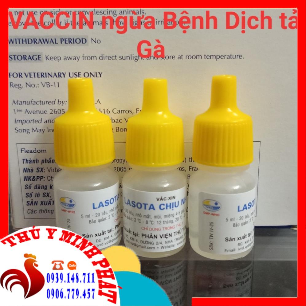 Lasota Chịu Nhiệt lọ 25 liều Ng.ừa B.ệnh Dịch Tả Gà ( Rù Gà, Toi Gà, Phân Xanh Trắng )